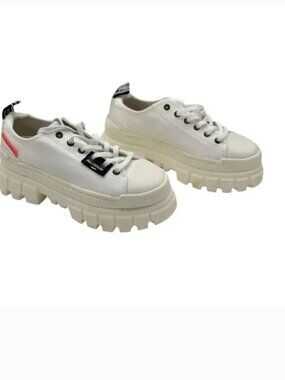 Palladium Revolt Lo Tx Women's Chunky Platform Canvas Trainer - Size 5